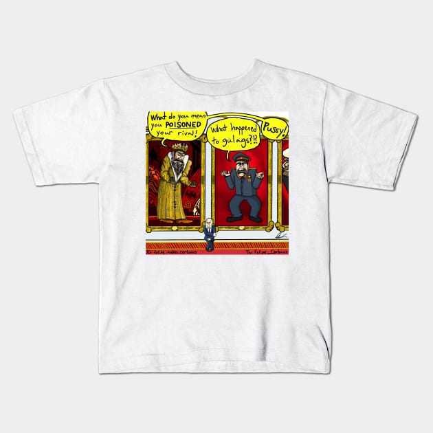 Putin Poison Kids T-Shirt by Felipe.Makes.Cartoons